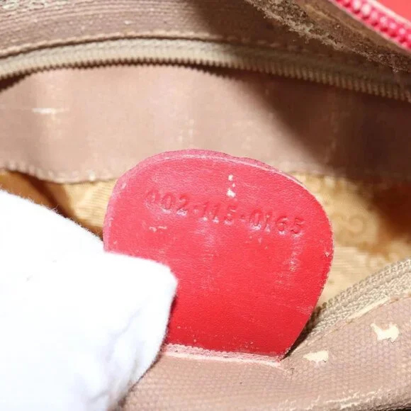 GUCCI Micro GG Canvas Boston Bag Red Gold - Picture 14 of 16